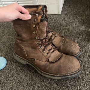 Ariat Men's Brown Workhog waterproof leather Boots composite toe size 10 D